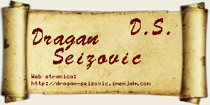 Dragan Seizović vizit kartica
